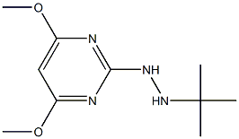 2-(2-tert-butylhydrazino)-4,6-dimethoxypyrimidine Structure