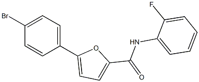 5-(4-bromophenyl)-N-(2-fluorophenyl)-2-furamide Structure