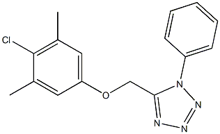  4-chloro-3,5-dimethylphenyl (1-phenyl-1H-tetraazol-5-yl)methyl ether