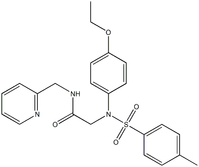2-{4-ethoxy[(4-methylphenyl)sulfonyl]anilino}-N-(2-pyridinylmethyl)acetamide