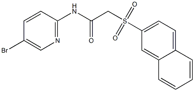 N-(5-bromo-2-pyridinyl)-2-(2-naphthylsulfonyl)acetamide