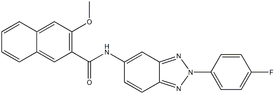 N-[2-(4-fluorophenyl)-2H-1,2,3-benzotriazol-5-yl]-3-methoxy-2-naphthamide Structure