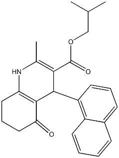 isobutyl 2-methyl-4-(1-naphthyl)-5-oxo-1,4,5,6,7,8-hexahydroquinoline-3-carboxylate|