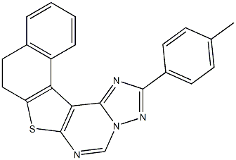 2-(4-methylphenyl)-8,9-dihydronaphtho[1',2':4,5]thieno[3,2-e][1,2,4]triazolo[1,5-c]pyrimidine|