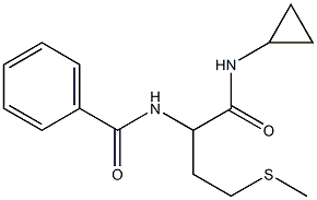 N-[1-[(cyclopropylamino)carbonyl]-3-(methylsulfanyl)propyl]benzamide Struktur