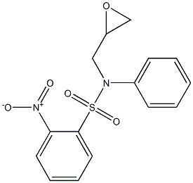 2-nitro-N-(2-oxiranylmethyl)-N-phenylbenzenesulfonamide Structure