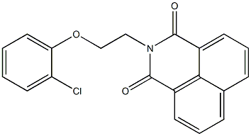 2-[2-(2-chlorophenoxy)ethyl]-1H-benzo[de]isoquinoline-1,3(2H)-dione Struktur