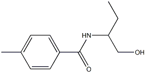 N-[1-(hydroxymethyl)propyl]-4-methylbenzamide,,结构式