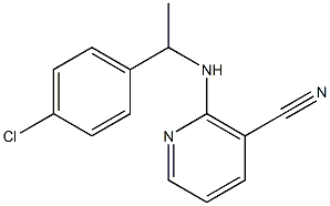 2-{[1-(4-chlorophenyl)ethyl]amino}nicotinonitrile 结构式