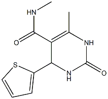 N,6-dimethyl-2-oxo-4-thien-2-yl-1,2,3,4-tetrahydropyrimidine-5-carboxamide