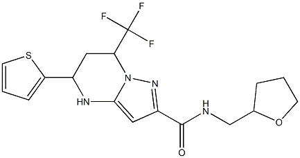 N-(tetrahydro-2-furanylmethyl)-5-(2-thienyl)-7-(trifluoromethyl)-4,5,6,7-tetrahydropyrazolo[1,5-a]pyrimidine-2-carboxamide|