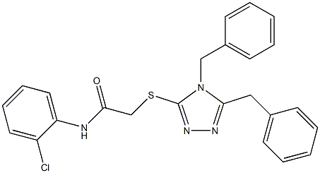  N-(2-chlorophenyl)-2-[(4,5-dibenzyl-4H-1,2,4-triazol-3-yl)sulfanyl]acetamide