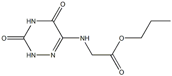 propyl [(3,5-dioxo-2,3,4,5-tetrahydro-1,2,4-triazin-6-yl)amino]acetate