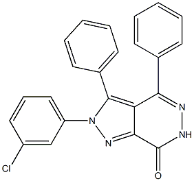 2-(3-chlorophenyl)-3,4-diphenyl-2,6-dihydro-7H-pyrazolo[3,4-d]pyridazin-7-one|