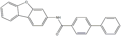 N-dibenzo[b,d]furan-3-yl[1,1'-biphenyl]-4-carboxamide Struktur