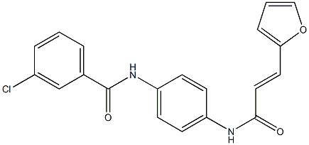 3-chloro-N-(4-{[3-(2-furyl)acryloyl]amino}phenyl)benzamide