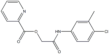 2-(4-chloro-3-methylanilino)-2-oxoethyl 2-pyridinecarboxylate