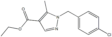 ethyl 1-(4-chlorobenzyl)-5-methyl-1H-pyrazole-4-carboxylate Structure