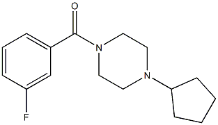 1-cyclopentyl-4-(3-fluorobenzoyl)piperazine