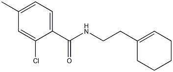 2-chloro-N-[2-(1-cyclohexen-1-yl)ethyl]-4-methylbenzamide,,结构式