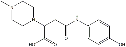 4-(4-hydroxyanilino)-2-(4-methyl-1-piperazinyl)-4-oxobutanoic acid