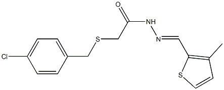 2-[(4-chlorobenzyl)sulfanyl]-N'-[(3-methyl-2-thienyl)methylene]acetohydrazide