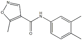 N-(3,4-dimethylphenyl)-5-methyl-4-isoxazolecarboxamide|