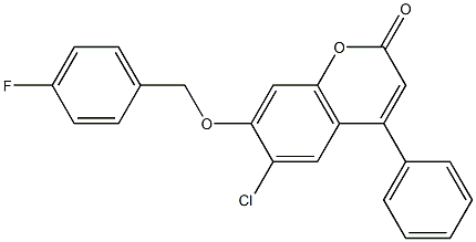 6-chloro-7-[(4-fluorobenzyl)oxy]-4-phenyl-2H-chromen-2-one