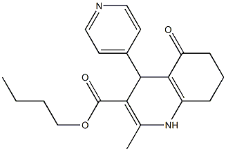 butyl 2-methyl-5-oxo-4-(4-pyridinyl)-1,4,5,6,7,8-hexahydro-3-quinolinecarboxylate