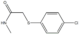 2-[(4-chlorophenyl)sulfanyl]-N-methylacetamide 结构式