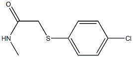  2-[(4-chlorophenyl)sulfanyl]-N-methylacetamide