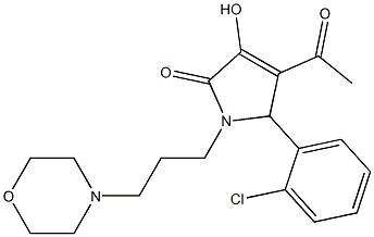 4-acetyl-5-(2-chlorophenyl)-3-hydroxy-1-[3-(4-morpholinyl)propyl]-1,5-dihydro-2H-pyrrol-2-one|