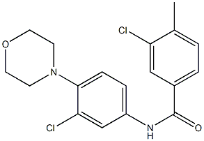  3-chloro-N-[3-chloro-4-(4-morpholinyl)phenyl]-4-methylbenzamide