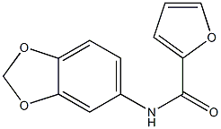N-(1,3-benzodioxol-5-yl)-2-furamide Struktur