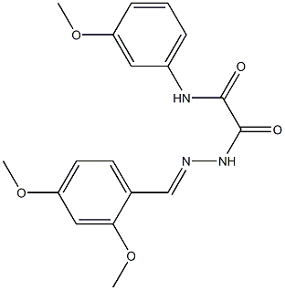  2-[2-(2,4-dimethoxybenzylidene)hydrazino]-N-(3-methoxyphenyl)-2-oxoacetamide