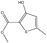 methyl 3-hydroxy-5-methyl-2-thiophenecarboxylate 化学構造式