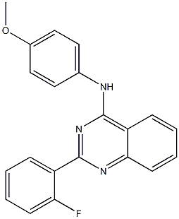 N-[2-(2-fluorophenyl)-4-quinazolinyl]-N-(4-methoxyphenyl)amine