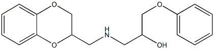 1-[(2,3-dihydro-1,4-benzodioxin-2-ylmethyl)amino]-3-phenoxy-2-propanol