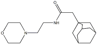 2-(1-adamantyl)-N-[2-(4-morpholinyl)ethyl]acetamide Structure