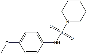 N-(4-methoxyphenyl)-1-piperidinesulfonamide Structure