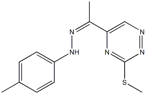 1-[3-(methylsulfanyl)-1,2,4-triazin-5-yl]ethanone (4-methylphenyl)hydrazone