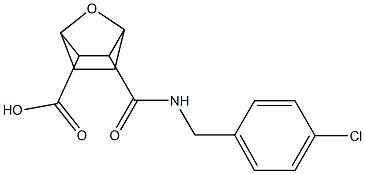 3-{[(4-chlorobenzyl)amino]carbonyl}-7-oxabicyclo[2.2.1]heptane-2-carboxylic acid|