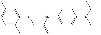 N-[4-(diethylamino)phenyl]-2-(2,5-dimethylphenoxy)acetamide Struktur