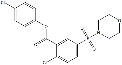  4-chlorophenyl 2-chloro-5-(4-morpholinylsulfonyl)benzoate