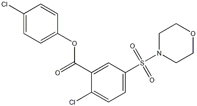 4-chlorophenyl 2-chloro-5-(4-morpholinylsulfonyl)benzoate