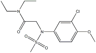 2-[3-chloro-4-methoxy(methylsulfonyl)anilino]-N,N-diethylacetamide