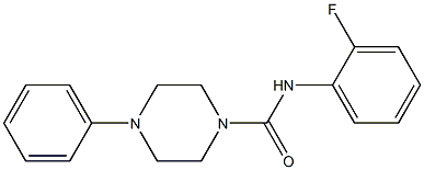 N-(2-fluorophenyl)-4-phenyl-1-piperazinecarboxamide Structure