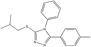 isobutyl 5-(4-methylphenyl)-4-phenyl-4H-1,2,4-triazol-3-yl sulfide