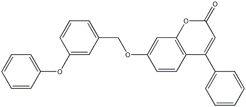 7-[(3-phenoxybenzyl)oxy]-4-phenyl-2H-chromen-2-one|