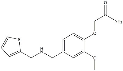  2-(2-methoxy-4-{[(2-thienylmethyl)amino]methyl}phenoxy)acetamide